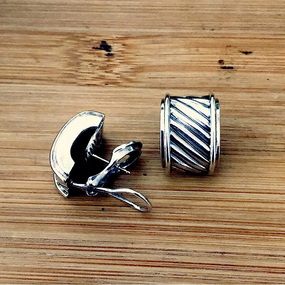 $265 David Yurman 14K Gold & Sterling Silver Copyright D.YURMAN 925 585 - Picture 6 of 7